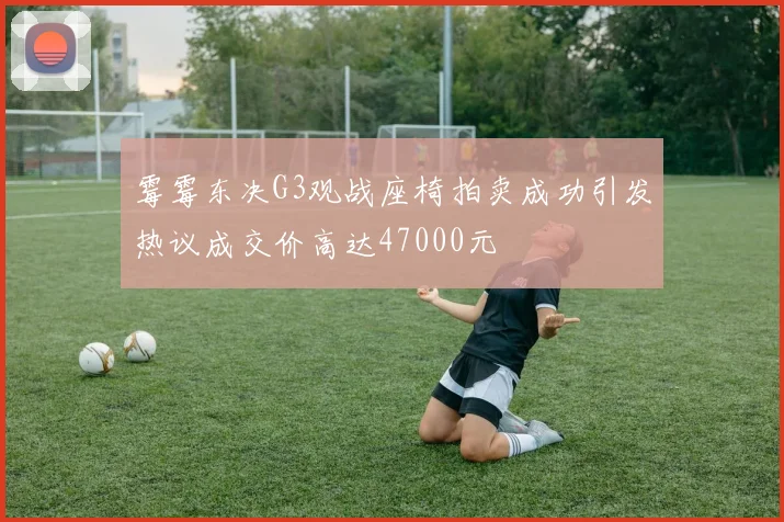 霉霉东决G3观战座椅拍卖成功引发热议成交价高达47000元